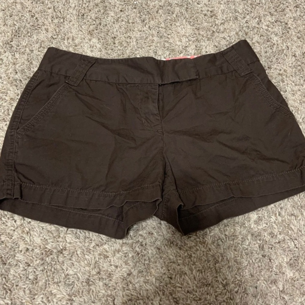 J. Crew weathered brown chino shorts